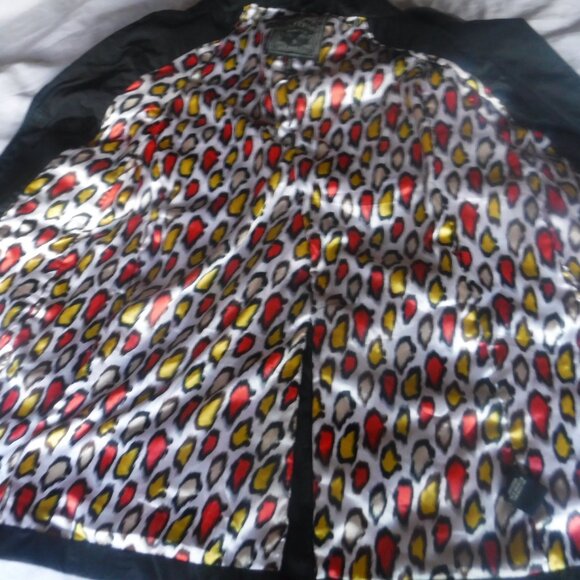 Womens Guess Small Petite Long Jacket Black Pre Owned - Picture 2 of 12